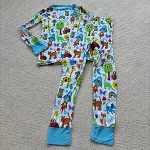 Birdie bean colorful hope bamboo pajama set